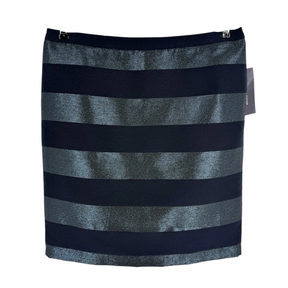 Tommy Hilfiger Dresses & Skirts - Tommy Hilfiger Pencil Skirt Womens Size 8 Navy Blue Metallic Rugby Stripe NEW